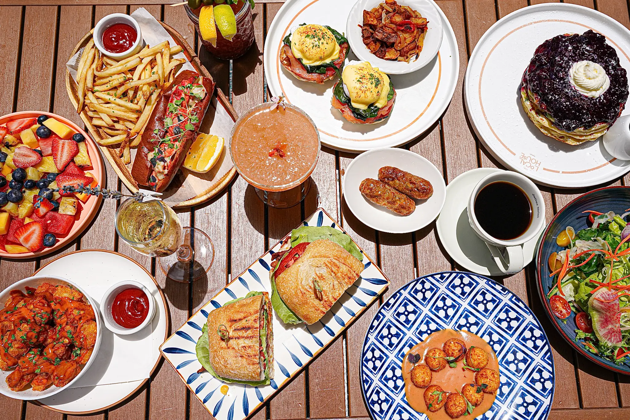 Brunch spread at The Local House